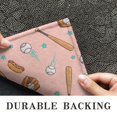 thumbnail image 6 of Beige and Pink Baseball Pattern Washable Non Slip Indoor Door Mat, Decorative Entry Rug for Entrance, Bedroom, Kitchen, Bathroom, 16"x24", 6 of 6