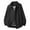 Black, variant on Men's Jacket – Classic Windbreaker Nylon Water Resistance Relaxed Fit Snaps Blank Coat