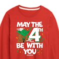 thumbnail image 3 of Star Wars - Yoda May The 4Th - Toddler And Youth Long Sleeve Tee, 3 of 5