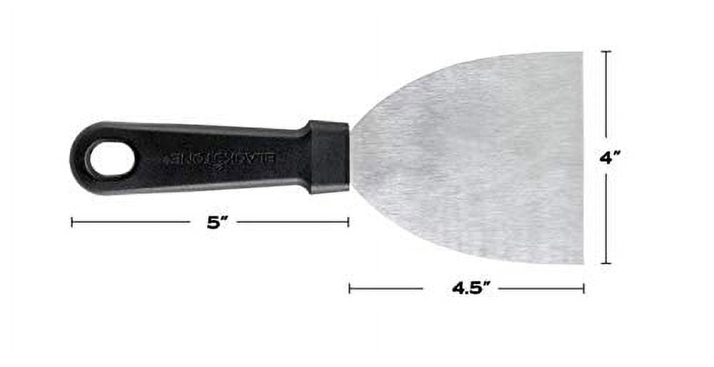 Blackstone 4" Stainless Steel Scraper Set with Plastic Handles, 2-Pack