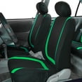 thumbnail image 2 of FH Group Unique Flat Cloth Car Seat Cover, Universal Green Front Set Seat Covers with Air Freshener, 2 of 4