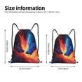 thumbnail image 2 of Defioc Wolf for Drawstring Backpack Sports Gym Bag for Women Men Children Adult Sackpack Yoga Bag for Wet Swimming,Gym,and Workout Gear -Small, 2 of 9