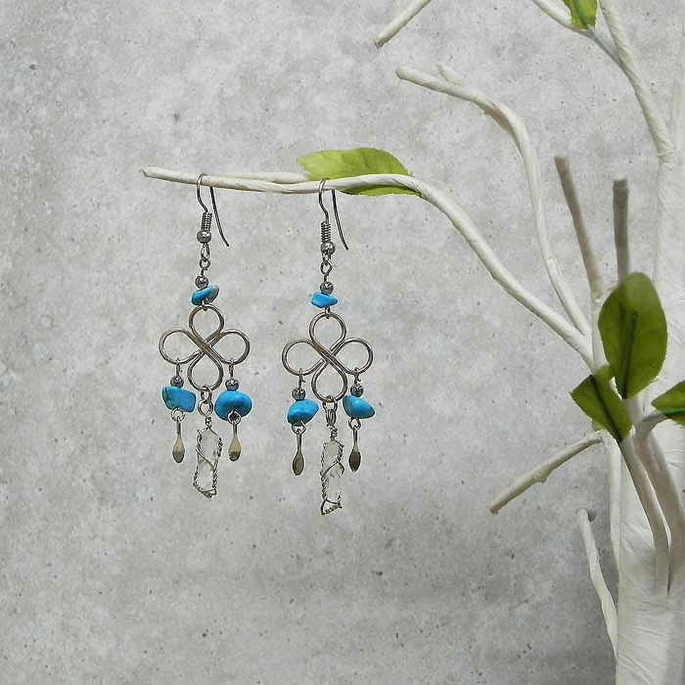マメ クロゴウチ　Organic motif Glass Earrings アクセサリー Mame Organic motif Glass Earrings clear Round