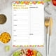 thumbnail image 5 of Bloc de notas de frigorífico magnético para planificador de comidas | Organizador semanal de dieta para diseño floral | Bloc de notas extraíble para la compra | Hojas desmontables de 60 páginas, 5 of 6