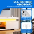 thumbnail image 2 of Uforic White TV Stand with Mount for 65" TVs, LED Media Console with Power Outlet, Height Adjustable, 2 of 7
