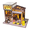 Motorcycle Repair Shop, variant on Dream Garden Atelier 3D DIY Wooden Miniature House Model Kit With Touch Activated LED Lights Floral Desktop Building Set Handcrafted Night Ambience Home Decor For Adults (145+PCS)