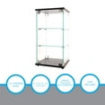 thumbnail image 6 of SSWBasics Infinity Countertop Glass Display Case (Ready to Assemble) - 12-1/4"W x 14-1/4"D x 27-1/4"H - Showcase Cabinet Bookcase with Lock  Perfect for Displaying Smaller Items, 6 of 7