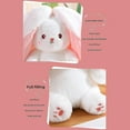 thumbnail image 4 of Rabbits Muppet Toys Reversible Carrots Strawberrys Bunny Pillow Plush Toy Doll For Boys Girls-e, 4 of 5
