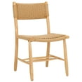 thumbnail image 6 of SAFAVIEH Hylos Natural Paper String Solid Dining Bistro Chair, Natural/Light Blonde (Set of 2), 6 of 14