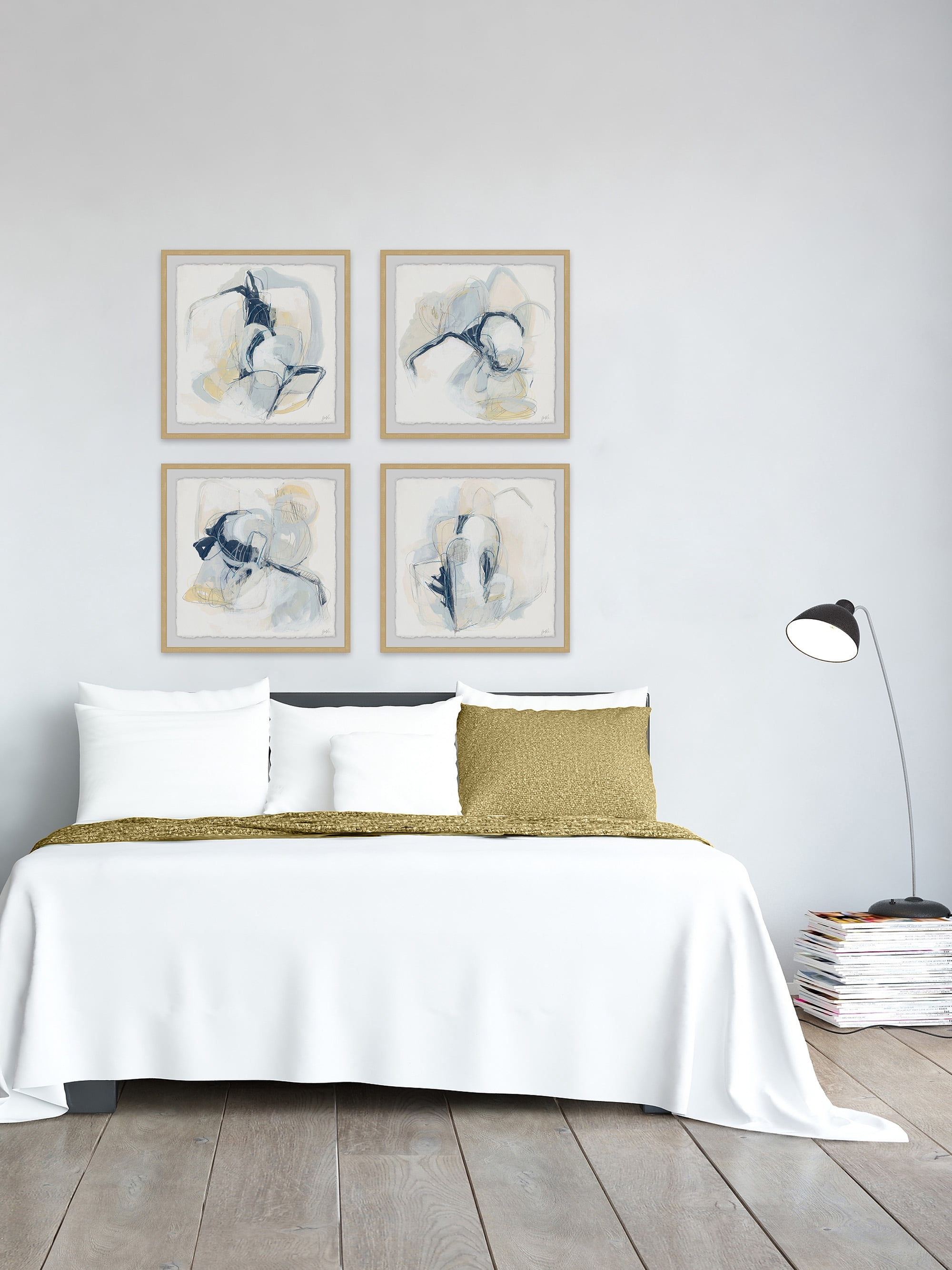 Marmont Hill Pastel Sketches Quadriptych, 36" x 36"