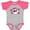 Heather and Hot Pink, variant on Inktastic Girl Pirate Skull Valentine Girls Baby Bodysuit