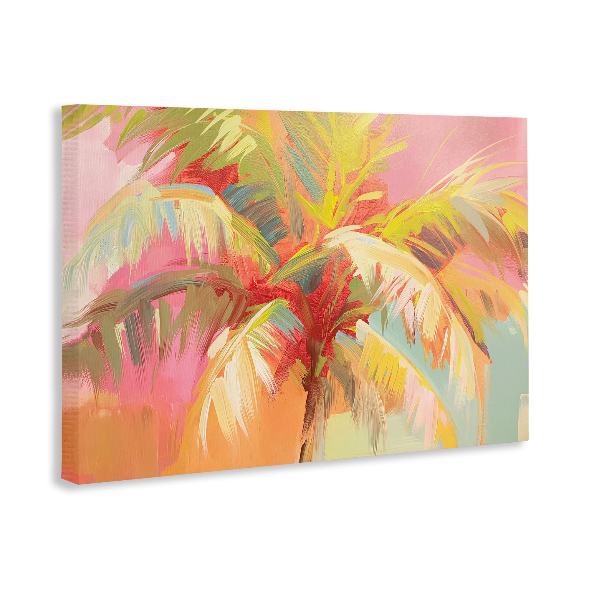 Stupell Industries Warm Palm Leaf Impressions Canvas Wall Art, design by Jacky Ngan