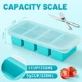 thumbnail image 2 of Contenedor de sopa AgiGear de silicona con tapas para congelador, 250 ml, 2 of 7