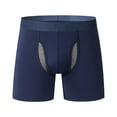 thumbnail image 5 of 4 Pack Mens Underwear Boxer Briefs Athletic Running Long Leg Chafe Design Training Sports Comfortable Fit Panties, 5 of 5