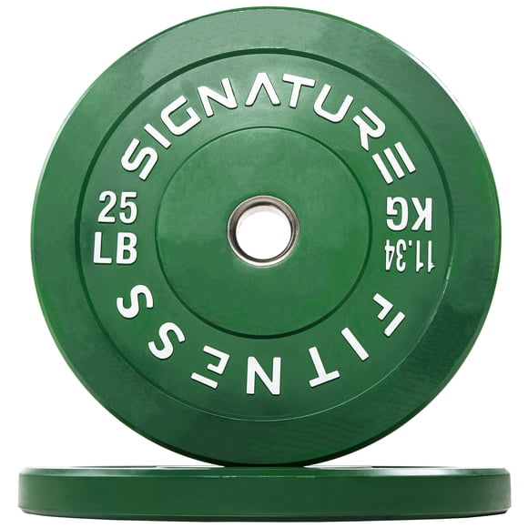 Discos de peso Fitvids par de 25 lb con cubo de acero olímpicos