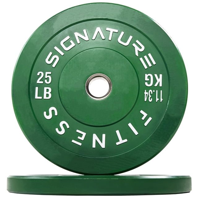 Discos de peso Fitvids par de 25 lb con cubo de acero olímpicos