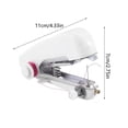 thumbnail image 3 of Mini Handheld Sewing Machine White Portable DIY For Travel And Home Use Beginner Friendly, 3 of 8