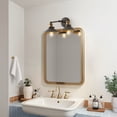 thumbnail image 5 of JONATHAN Y July 17.5" 2-Light Industrial Farmhouse Metal Vanity Light, Rustic Dark Gray/Brass Gold, 5 of 6