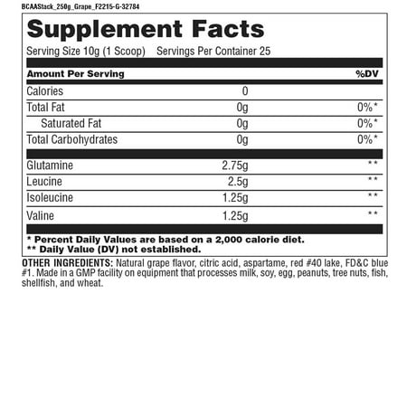  Nutrition BCAA Stack raisin Splash 250 g