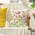 thumbnail image 5 of Spring Outdoor Throw Pillow Covers 16x16 Set of 4 Garden Flowers Farmhouse Patio Decorative Cushion Covers Home Decor Couch for Sofa Bedroom Livingroom, 5 of 5