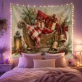 thumbnail image 2 of Pink Ornaments and Wrapped Presents Tapestry, 2 of 7