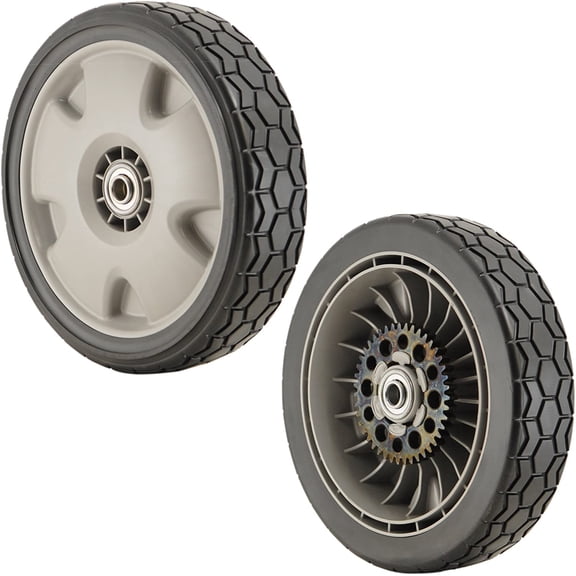 Honda 42710-VH7-010ZA PK2 Gray 9" Lawn Mower Rear Wheels, Genuine OEM Honda Part; Pack of 2 By Brand Honda