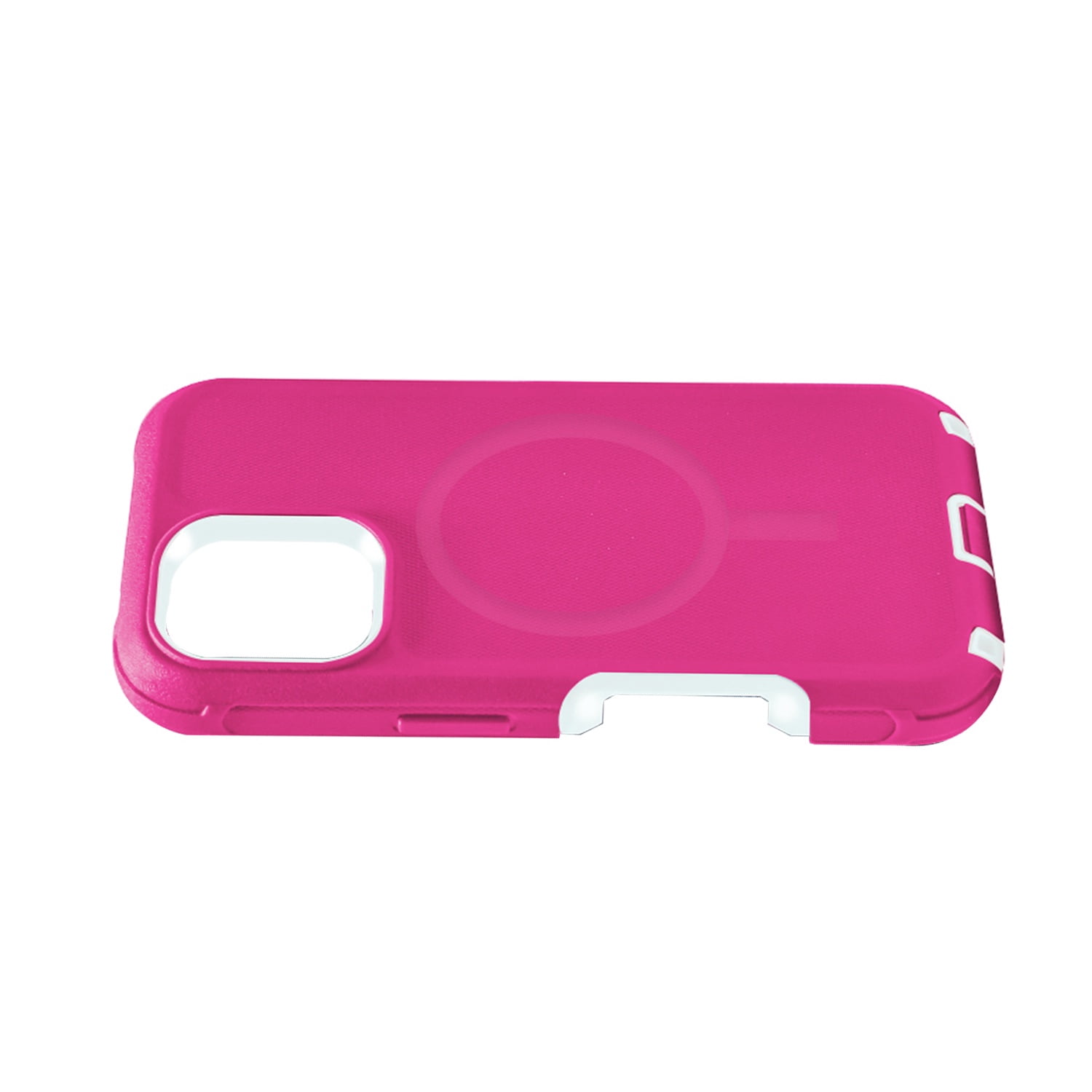 Duual Pro Impact-Resistant MagSafe Case for iPhone 17 Pro - Pink & White