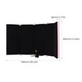 thumbnail image 3 of Graflsoa Foldable Portable Microphone Isolation Shield for Outdoor Recording, Noise Reduction with High-Density EVA Foam, ABS+Sponge Material, Pink (Multiple Colors Available), 3 of 8