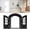 Black, variant on Retro French Style Cat Door - Interior Pet Bedroom, Living Room and Garage, Small Cat Flap with Double Doors Design, Aesthetic Pet Door for Manor Home, ABS, 24x17cm Opening