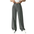 thumbnail image 2 of PVCS Womens Palazzo Pants Summer Baggy Wide Leg Pants Casual Palazzo Drawstring Waist Lounge Pants with Pockets, 2 of 6
