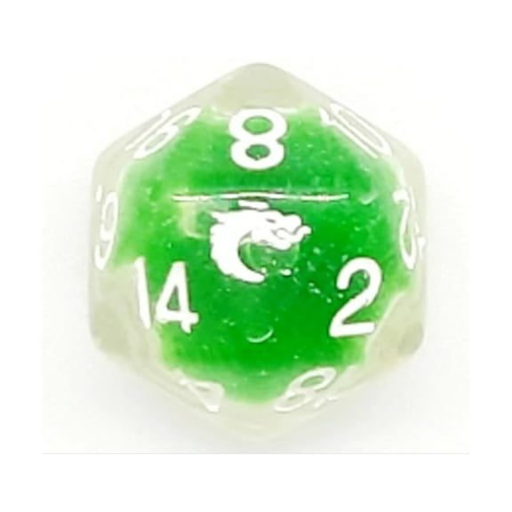 Old School Dice & Accessories d20 - Metallic Green New