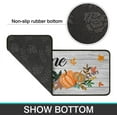 thumbnail image 3 of Welcome To Our Pumpkin Patch Gray Kitchen Rugs Set 2Pcs Non-Slip Kitchen Rug and Mat Waterproof Comfort Kitchen Standing Area Mat for Kitchen Floor Doormat Outdoor Harvest Decor 17"x48"+17"x24", 3 of 5