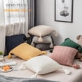 thumbnail image 2 of Almohada de punto de chenilla, funda de almohada, decoración de muebles suaves para el hogar, muebles para el hogar secundario, 45*45CM (incluido el núcleo común), blanco marfil oso de fresa Electrónica, 2 of 7