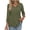 ArmyGreen, variant on V Neck Womens Tops 3/4 Length Sleeve Tops for Women Babydoll Tunic Dressy Casual Womens Blouses