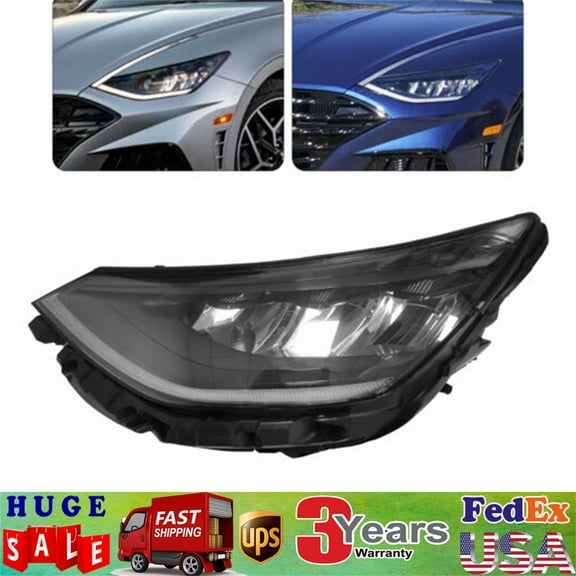 For 2020-2022 Hyundai Sonata SE/SEL/Sport NON-Limited/N Line Models Headlight, Left Driver Side LED Headlamp