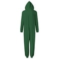 thumbnail image 7 of ZHOGXU Family Matching Pajamas Long Sleeve Solid Color Zipper Hooded Jumpsuits Comfortable Soft Holiday Festive Sleepwear Mom-Green Xxl, 7 of 7