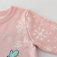 thumbnail image 6 of Delliss Fall Clothing For Girl Pullover Sweater Children's Christmas Cartoon Print Knit Sweater Pink 7 Years, 6 of 8