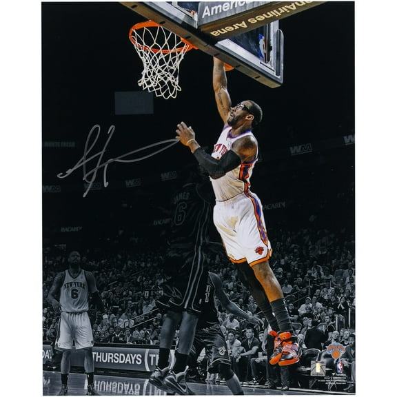 Amar'e Stoudemire New York Knicks Autographed 16" x 20" Spotlight Dunk Vs. Miami Heat Photograph - Fanatics Authentic Certified