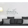 thumbnail image 3 of Family Where Life Begins Love Never Ends Wall Decals Quotes Vinyl Sticker,23x13-Inch, Storm Gray, 3 of 5
