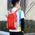 thumbnail image 1 of Mochila de nylon para acampar Transpirable a prueba de agua para hacer ejercicio Fitness (Rojo), 1 of 6