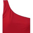 thumbnail image 4 of Women's Bathing Suits One Shoulder One Piece Swimsuits Monokini, 4 of 6