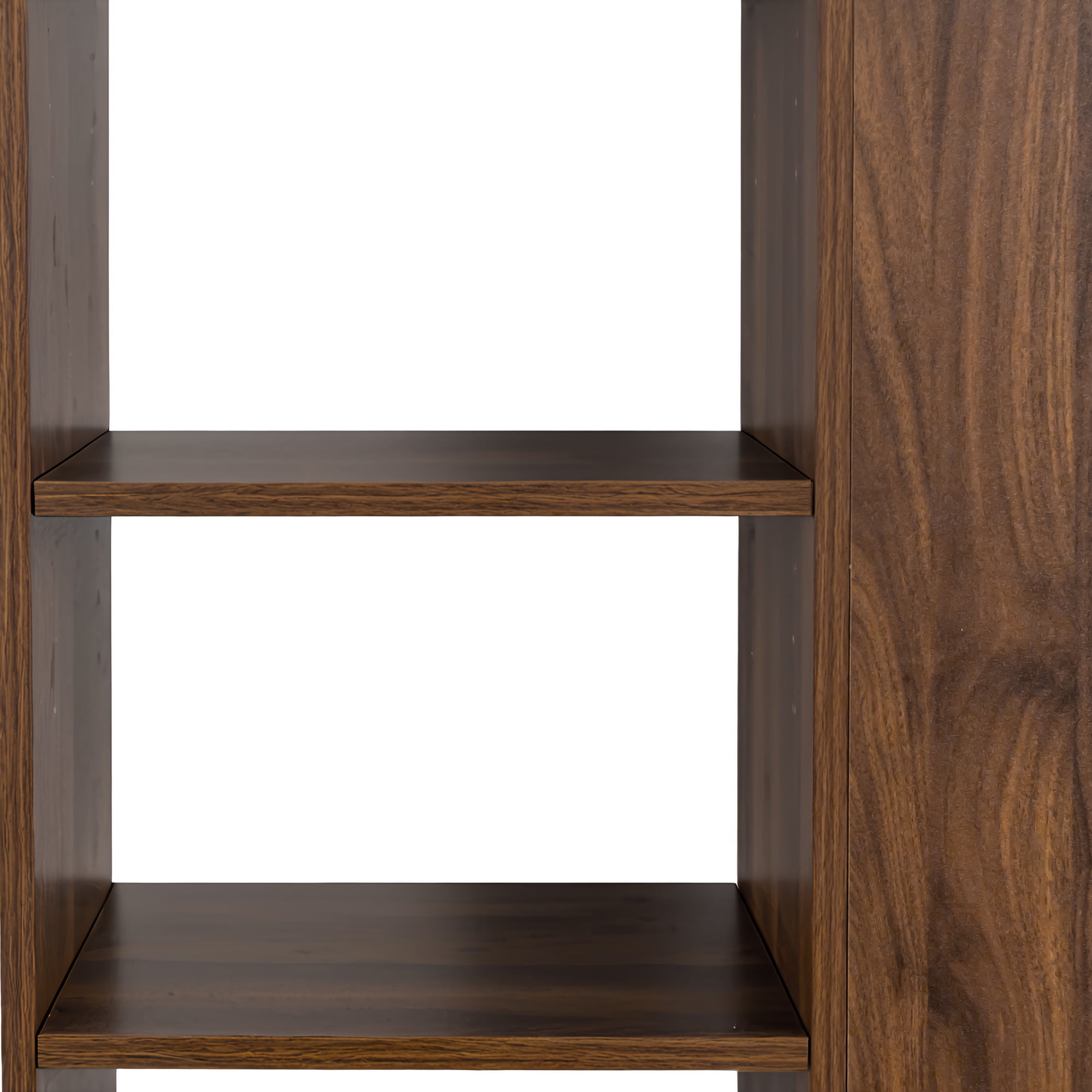 Mintazer 70" Tall Display Storage Cabinet with Drawers, 4 Tier Bookcase with 8 Open Shelf for Living Room Bedroom Kitchen Office, Walnut