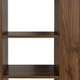 thumbnail image 4 of 70.87" Tall Bookcase,4-Tier Bookshelf Wood Display Storage Cabinet with 3 Side Drawers & 4 Display Shelves for Living Room Home Office,Walnut, 4 of 7
