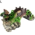 thumbnail image 2 of Walbest Pavilion Tree Fish Tank Decoration Aquarium Ornament Poly Resin Bridge Landscape Decor Fish Tank Ornaments, 11.8"L x 5.51"W x 4.33"H, 2 of 7