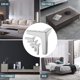 thumbnail image 5 of Argent Lot De 4 Pieds De Meubles Charge Jusqu' 800 Kg, 10cm Pied De Avec 20 Vis Et 4 Protge Pieds Table Modernes En Mtal En Forme De Triangle,pied, 5 of 5