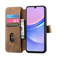 thumbnail image 5 of TECH CIRCLE for Galaxy S24 FE Case 6.7" 2024 Release, Classic Flip Wallet Case with RFID Blocking Card Slots & Cash Pocket & Hand Strap, PU Leather Protective Lightweight Fold Case with Stand, Brown, 5 of 6