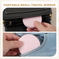 thumbnail image 5 of Uxcell Small Pocket Mirror for Purse, Round Magnifying Foldable Silver Makeup Handheld Compact Mirror for Women, Purse, Travel, Girls, Gift(Pink, 2.95"), 5 of 7