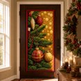 thumbnail image 6 of Miwamany Christmas Decorations Indoor Outdoor, Quilted Christmas Door Curtain with Santa Claus, Holiday Door Banner for Front Door Home Party, 6 of 7