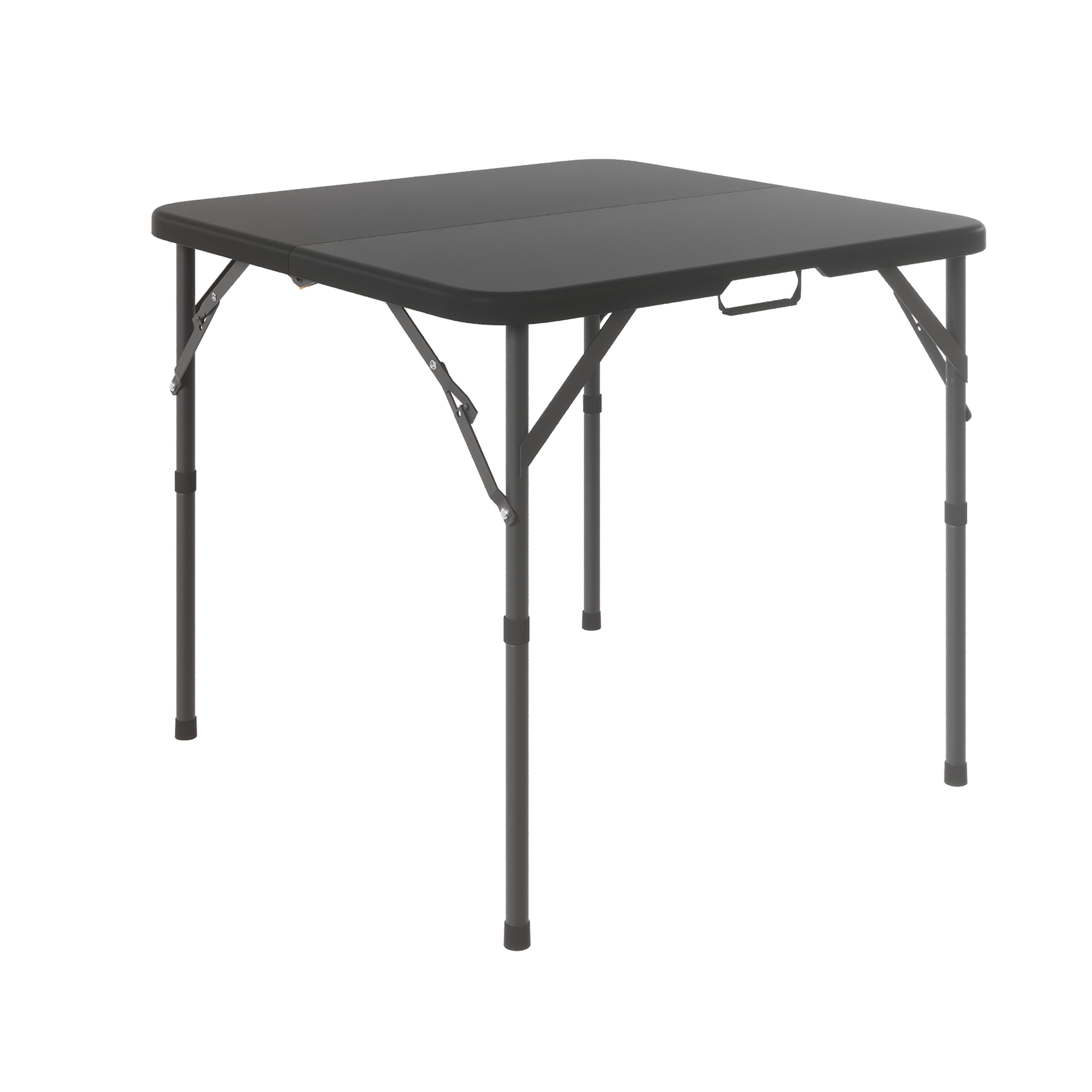 Leumius 34" Square Folding Table,Fold-in-Half Plastic Card Table