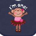 thumbnail image 4 of Inktastic Monkey 1st Birthday 1 Year Old Girl Girls Baby Bib, 4 of 4